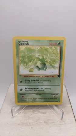 Vintage Pokemon TCG WOTC #63/82 Oddish Team Rocket Set Unlimited LP - Image 1