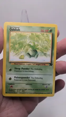 Vintage Pokemon TCG WOTC #63/82 Oddish Team Rocket Set Unlimited LP - Image 3