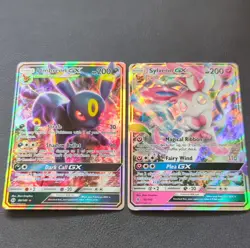 [NM/LP] Pokemon TCG Umbreon GX 80/149 & Sylveon GX 92/145 (Beautiful Rainbow) - Image 1