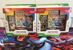 Pokemon TCG First Partner Illustration Collection Series 1. 2 Box Promo Set - Image 1