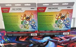 Pokemon TCG First Partner Illustration Collection Series 1. 2 Box Promo Set - Image 2