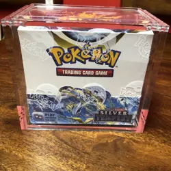 Pokemon TCG sliver Tempest Booster Box W/ Acrylic case - Image 1