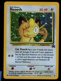 Pokemon - WOTC Black Star Promo - Meowth - Holo - #52 LP - Image 1