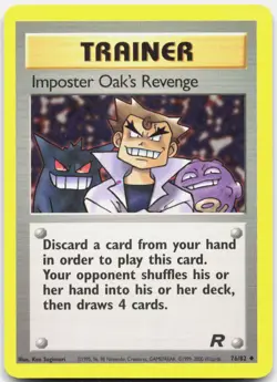 Imposter Oak's Revenge 76/82 Uncommon Team Rocket Pokemon Lightly Played - Image 1