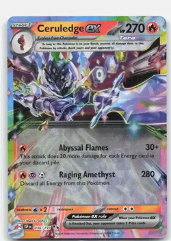 Ceruledge ex 036/191 Double Rare Surging Sparks Pokemon Near Mint - Image 1