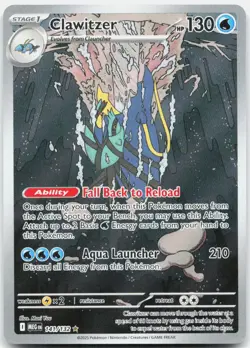 Clawitzer 141/132 Illustration Rare Mega Evolution Pokemon Near Mint - Image 1