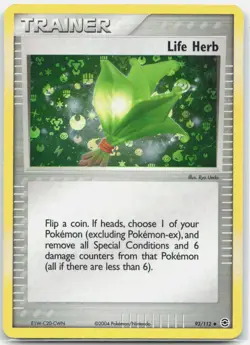 Life Herb 93/112 Uncommon FireRed & LeafGreen Pokemon Near Mint - Image 1