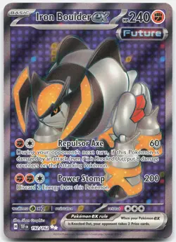Iron Boulder ex 192/162 Ultra Rare Temporal Forces Pokemon Near Mint - Image 1
