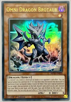 MP20-EN059 Omni Dragon Brotaur - Ultra Rare 1st Edition Near Mint YuGiOh - Image 1