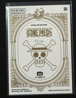 Monkey D Luffy #31- Panini One Piece Treasure Box Ltd. Numbered Card 12/45 - Image 2