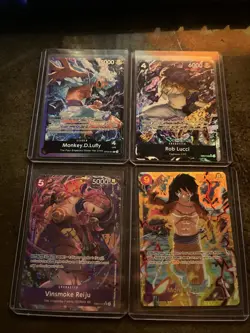 One Piece tcg 8 card lot shirahoshi alt leader, Tony Chopper, Lucky.Roux +more - Image 2