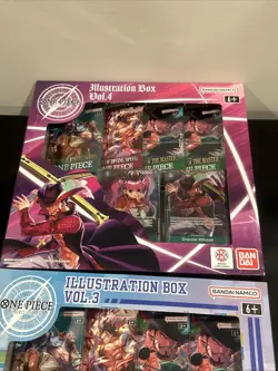 One Piece TCG Illustration Box Volume 3 and Volume 4 Bundle Factory Sealed - Image 3