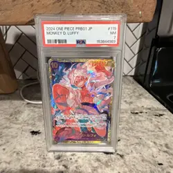 One Piece Monkey D. Luffy PRB01-119 Holo Japanese 2024 PSA 7 - Image 1