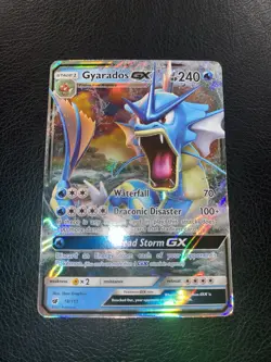 Pokemon Gyarados GX Crimson Invasion Holo Card 18/111 2017 TCG Ultra Rare - Image 1