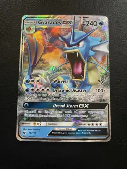 Pokemon Gyarados GX Crimson Invasion Holo Card 18/111 2017 TCG Ultra Rare - Image 2