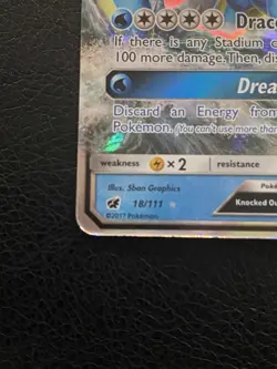 Pokemon Gyarados GX Crimson Invasion Holo Card 18/111 2017 TCG Ultra Rare - Image 3