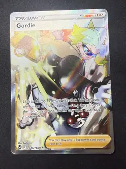 Gordie TG24/TG30 | Silver Tempest Full Art Trainer Holo Pokemon Card | NM - Image 1