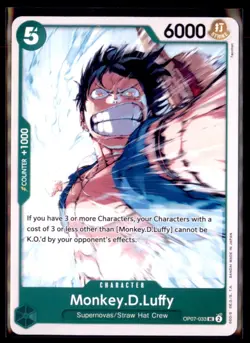One Piece Monkey.D.Luffy OP07-033 500 Years in the Future 3 card lot - Image 1
