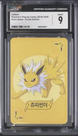 Pokemon Jolteon CGC 9 Mint 2019 Korean Point Salad Eevee Edition Playing Card - Image 1