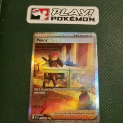 Pokemon Card TCG Penny Trainer 252/198 Full Art Scarlet and Violet - Image 1
