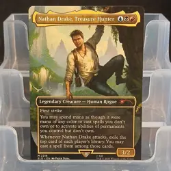 Magic: The Gathering Nathan Drake Treasure Hunter Blue/Black/Red Legendary Crea… - Image 1