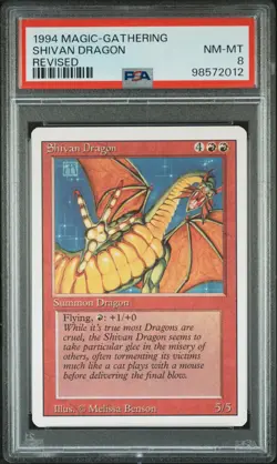 Shivan Dragon Revised PSA 8 - 98572012 - Image 1