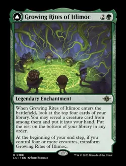 Growing Rites of Itlimoc | MTG LCI | Green Enchantment Land | DFC Rare | NM - Image 1
