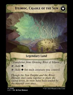 Growing Rites of Itlimoc | MTG LCI | Green Enchantment Land | DFC Rare | NM - Image 2