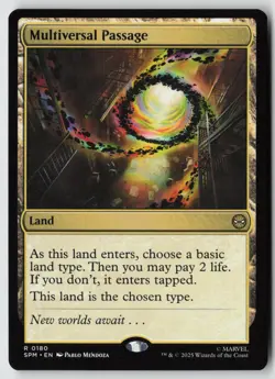Multiversal Passage 180 Rare Marvel's Spider-Man Magic: The Gathering Near Mint - Image 1