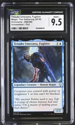 TETSUKO UMEZAWA, FUGITIVE Dominaria Foil CGC 9.5 MTG EDH [Nostalgium] - Image 1