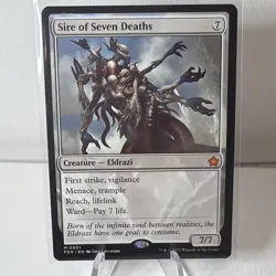 MTG - Sire of Seven Deaths - Creature Eldrazi - FDN #1 - Mythic - NM/M - Image 2