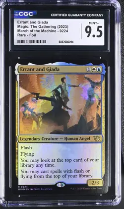 ERRANT AND GIADA March of the Machine Foil Rare CGC 9.5 MTG [Nostalgium] - Image 1