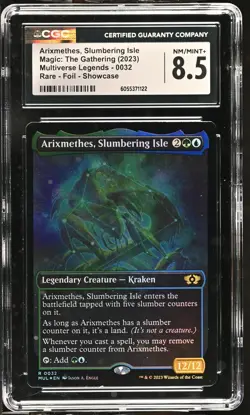 ARIXMETHES, SLUMBERING ISLE Multiverse Legends Foil Rare CGC 8.5 MTG - Image 1
