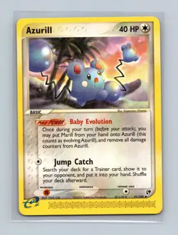 Azurill 31/100 Uncommon Sandstorm Pokemon Lightly Played - Image 1
