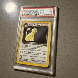 2000 Pokemon Game Promo Dark Persian Holo Nintendo Magazine 60HP #17 PSA 7 NM - Image 2
