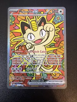 Meowth ex 121/088 SIR Perfect Order POR English NM/M Pokemon - Image 1