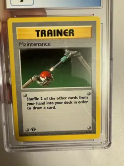 1999 Pokemon 1st Edition Shadowless Maintenance Base Set 83/102 CGC 9 Mint! WOTC - Image 3