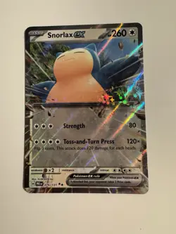Pokemon TCG Snorlax EX 076/131 Holo Double Rare Prismatic Evolutions Card - Image 1