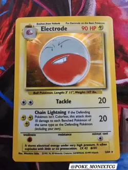1999 Pokemon Jungle Electrode 2/64 Holo NO SYMBOL Error WOTC NM/LP - Image 1