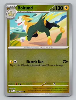 Reverse Holo Boltund 031/094 Common Phantasmal Flames Pokemon - Image 1