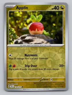Reverse Holo Applin 138/191 Common Surging Sparks Pokemon - Image 1