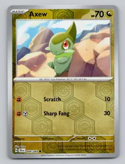 Reverse Holo Axew 044/064 Common Shrouded Fable Pokemon - Image 1