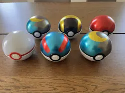 Pokemon TCG Collector Poke Ball Tins - Lot Of 6 - EMPTY - Image 1