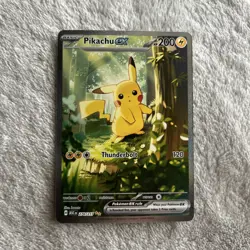 Pokemon Pikachu ex EX Holo Rare Thunderbolt 200 HP PSA 276/217 ASC Card - Image 1
