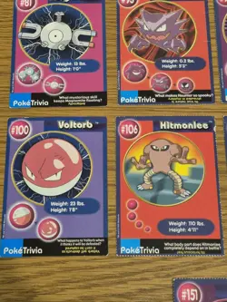 Pokemon Cards 1999 Burger King Exclusive Poketrivia In Mew & Charizard Vintage - Image 4