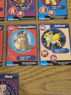 Pokemon Cards 1999 Burger King Exclusive Poketrivia In Mew & Charizard Vintage - Image 5