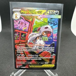 Pokemon TCG Ascended Heroes Mega Scrafty EX SIR Special Illustration 285/217 - Image 1