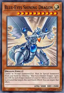 Yugioh Retro Pack 2 (2020) - Blue-Eyes Shining Dragon RP02-EN096 Secret Rare NM - Image 1