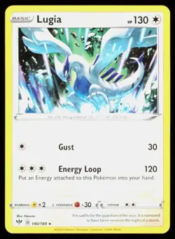 LUGIA 140/189 RARE DARKNESS ABLAZE POKEMON LP - Image 1