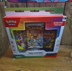 Pokemon TCG First Partner Illustration Collection Series 1 Promo Booster Box - Image 1